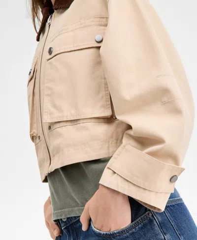Lucky Brand Women's Cropped Utility Jacket In Neutral