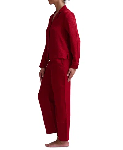 Tommy Hilfiger Allover Monogram Print Sleep Set In Red