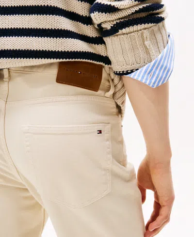 Tommy Hilfiger Men's Straight-fit Denton Garment Dyed Denim Pants In Brown