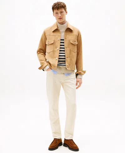 Tommy Hilfiger Men's Straight-fit Denton Garment Dyed Denim Pants In Brown