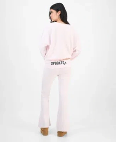 Grayson Threads, The Label Grayson Threads The Label Juniors Witchy Snoopy Sweatshirt Fold Over Pants In Pink