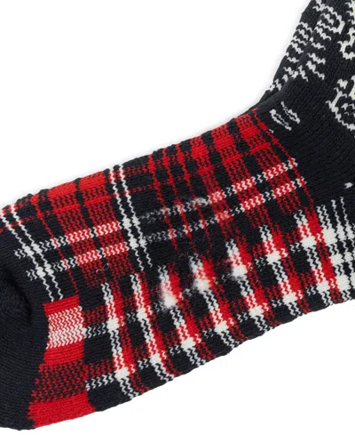 Polo Ralph Lauren Men's Patchwork Bear Embroidered Crew Socks In Black