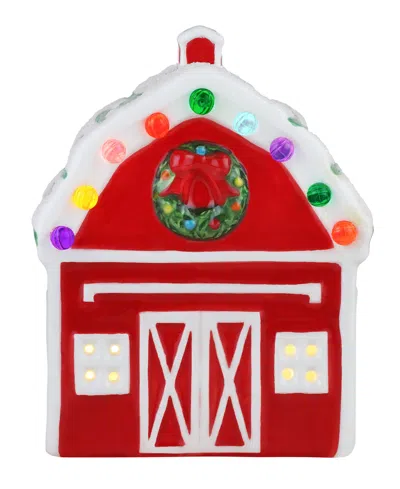 Mr. Christmas 4.5" Nostalgic Village Barn In Red