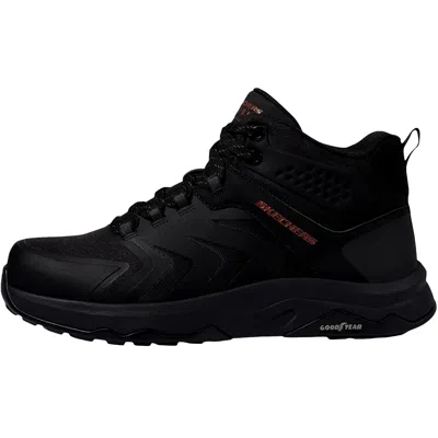 Skechers Speed-flex Trekker Mid Comp Toe Black / Red 200256-bkrd Men's In Black