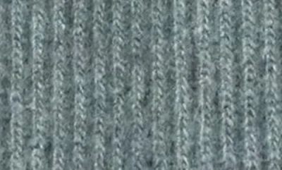 Portolano Cashmere Rib Scarf In Gray