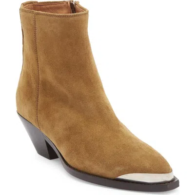 Isabel Marant Adnae Pointed Toe Bootie In Brown
