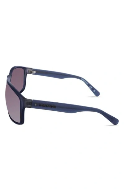 Kenneth Cole 66mm Rectangle Sunglasses In Black