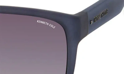 Kenneth Cole 66mm Rectangle Sunglasses In Black
