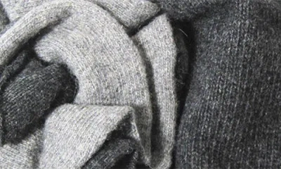 Portolano Dorset Rosette Beanie In Gray