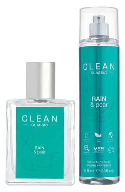 Clean Classic Rain & Pear Eau De Toilette Set In Transparent
