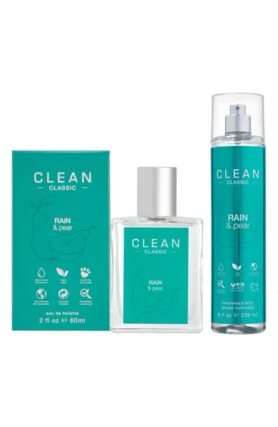 Clean Classic Rain & Pear Eau De Toilette Set In Transparent