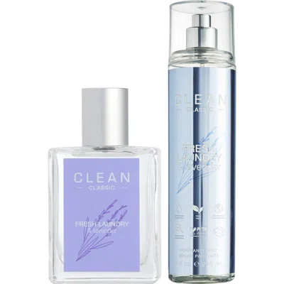 Clean Classic Fresh Laundry & Lavender Fragrance Set In Transparent
