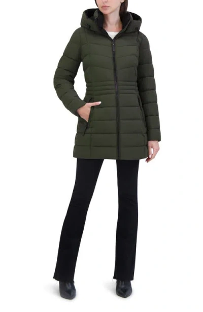 Laundry By Shelli Segal Stretch Double Layer Jacket In Green