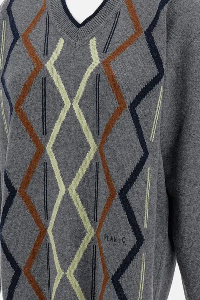 Plan C Knitwera In Gray