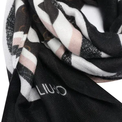 Liu •jo Lgoo Stole In Black