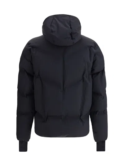 Moncler Grenoble Black Stretch Nylon Angren Down Jacket In Black