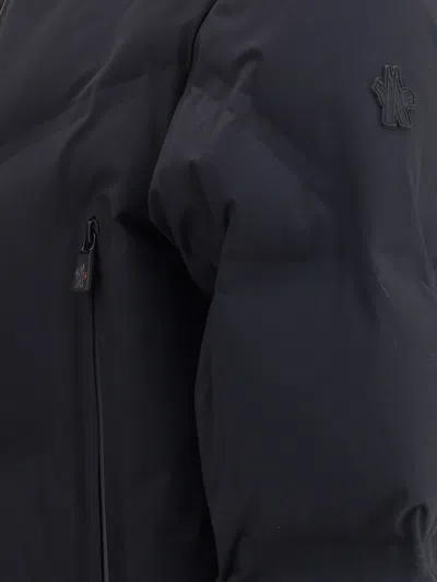 Moncler Grenoble Black Stretch Nylon Angren Down Jacket In Black