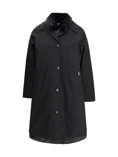 Woolrich 3-in-1 Coat In Ramar Cloth In Black