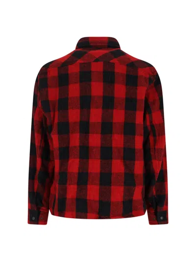 Junya Watanabe Long Sleeve Shirt Jacket With Flap Pockets In Multi