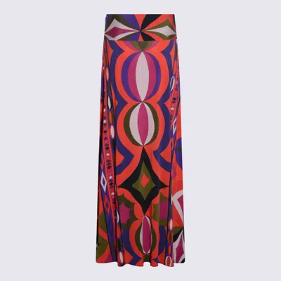 Pucci Midi And Maxi Skirt With Geometric Design In Multi