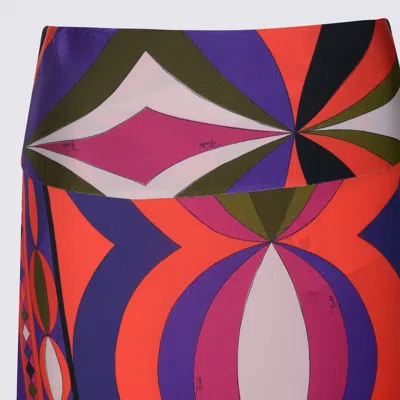Pucci Midi And Maxi Skirt With Geometric Design In Multi