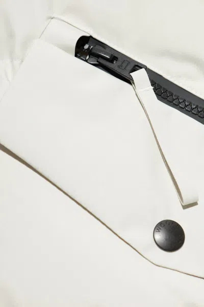 Woolrich High-neck Oversized Down Jacket In White