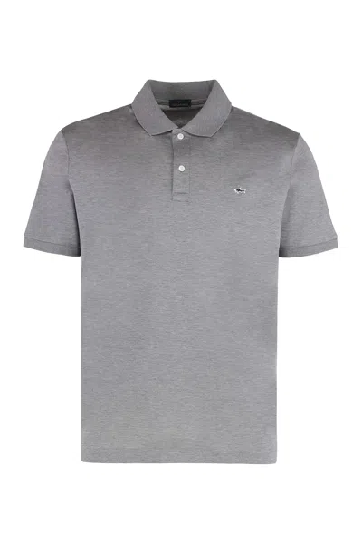 Paul&amp;shark Cotton Piqué Polo Shirt In Gray