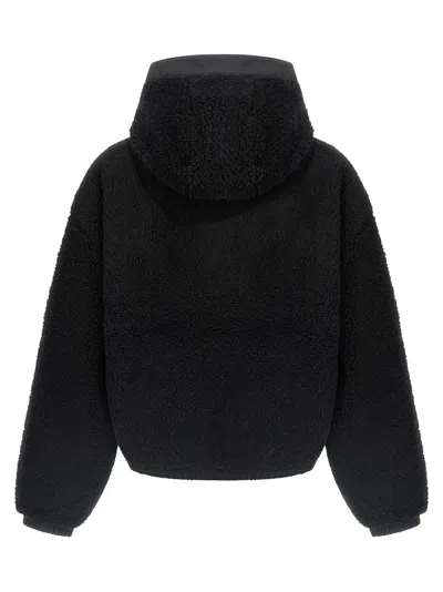 Canada Goose Alberini Reversible High Pile Fleece Bomber Jacket In Black