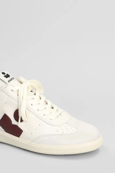 Isabel Marant Bryce Sneakers In White Suede And Leather In Multi