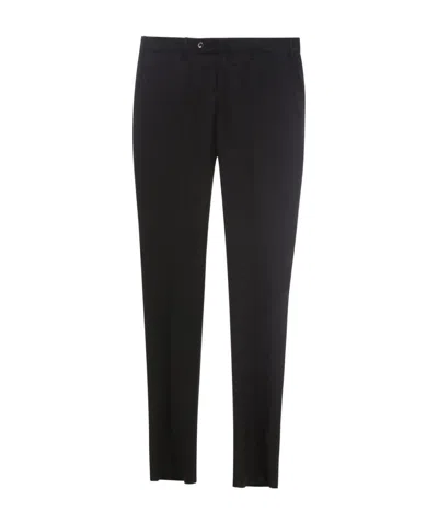 Pt01 Pt Torino Straight Leg Tailored Trousers In Black