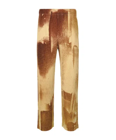 Issey Miyake Wind Walk Trousers In Gold