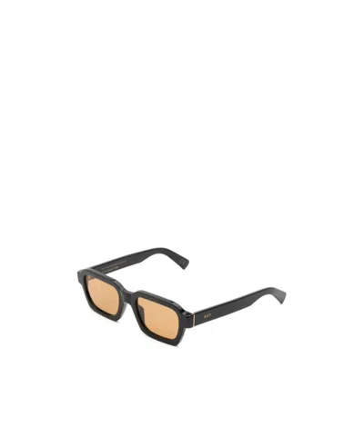 Retrosuperfuture Rectangular Acetate Sunglasses Tinted Lenses In Black