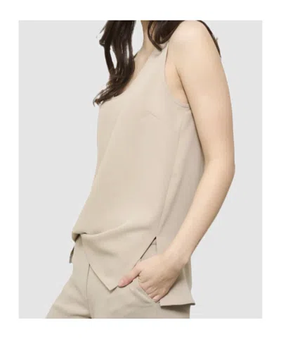 P.a.r.o.s.h Crew Neck Vest In Gold