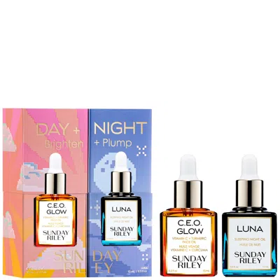 Sunday Riley Day + Night Brighten + Plump Gift Set In Multi