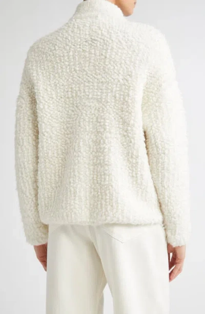 Max Mara Studio Oggetti Fleece Jacket In White