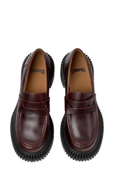 Camper Pix London In Burgundy