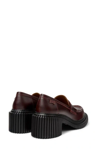 Camper Pix London In Burgundy