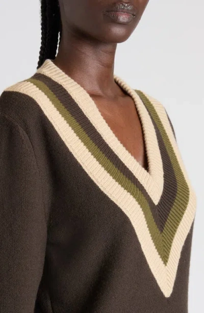 Valentino Women Brown V-neck Sweater, S Luxury Sweaters & Knitwear For Women Darveys In Brown