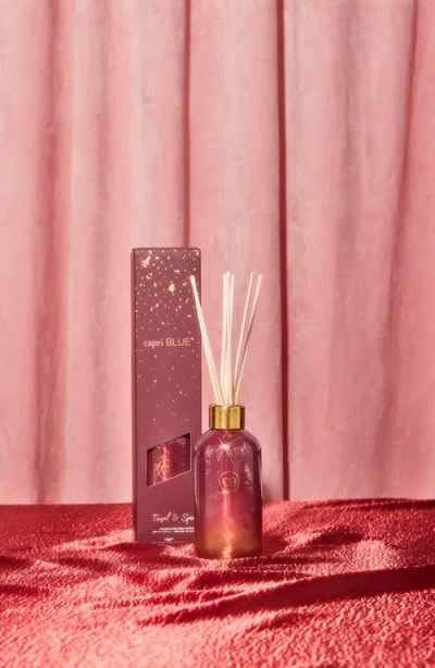 Capri Blue Tinsel & Spice Glimmer Reed Diffuser In Red