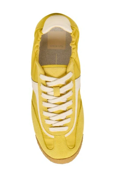 Dolce Vita Sariya Sneakers Yellow Nylon In Yellow