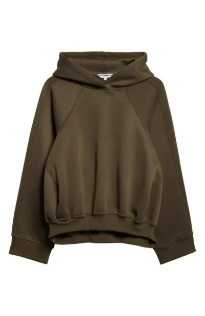 Melitta Baumeister Crop Fleece Hoodie In Green