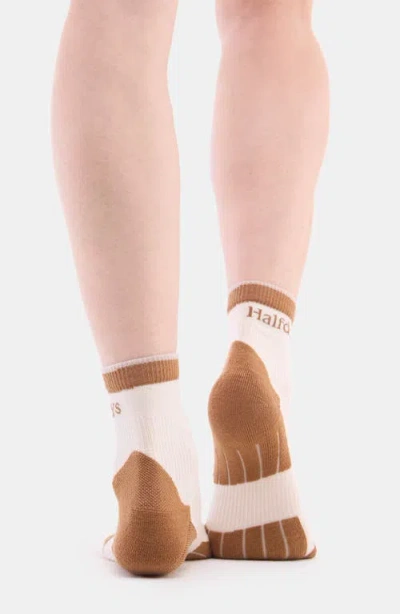 Halfdays Trail Merino Wool Blend Quarter Socks In Neutral