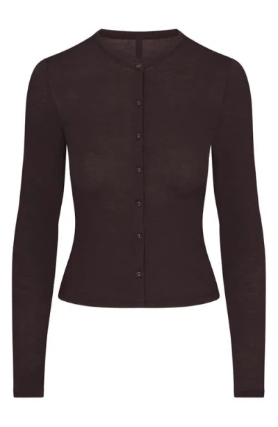 Skims Sheer Modal In Brown