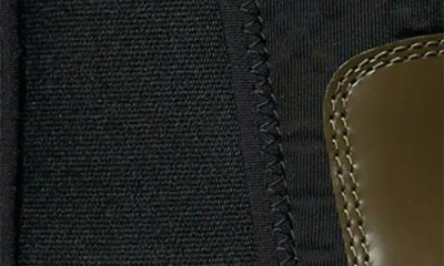 Tory Burch Olive Green Leather And Neoprene Chelsea Boot In Green