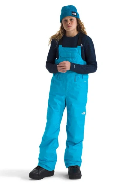 The North Face Kids' Freedom Waterproof Insulated Recycled Polyester Snow Bib In Blue