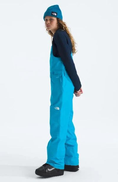 The North Face Kids' Freedom Waterproof Insulated Recycled Polyester Snow Bib In Blue