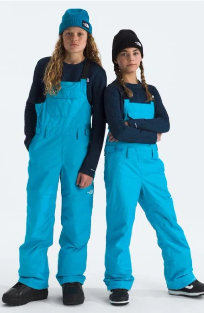 The North Face Kids' Freedom Waterproof Insulated Recycled Polyester Snow Bib In Blue