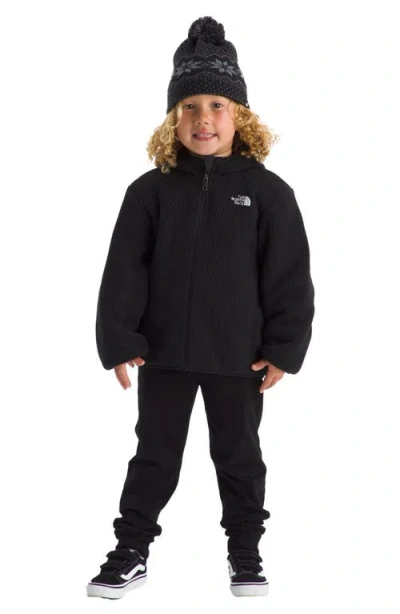 The North Face Kids' Shasta Water Repellent Reversible Hooded Jacket In Black