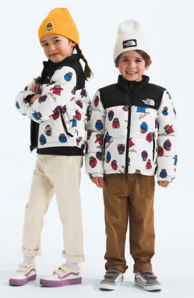 The North Face Nfwhite Nuptsebear 1996 Retro Nuptse Shell-down Puffer Jacket 24 Months - 6 In Multi