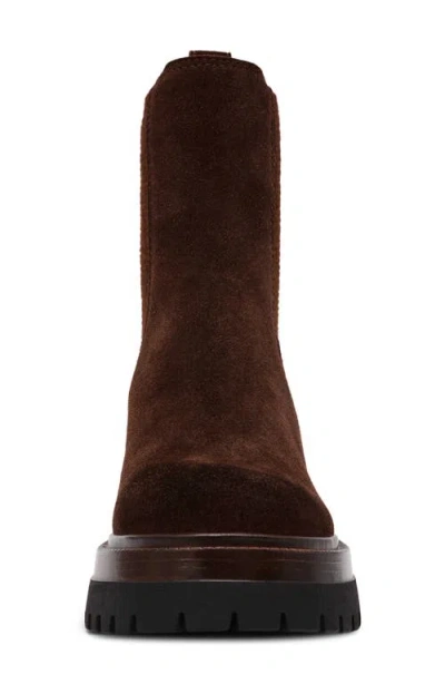 Steve Madden Blitzen Platform Chelsea Boot In Brown